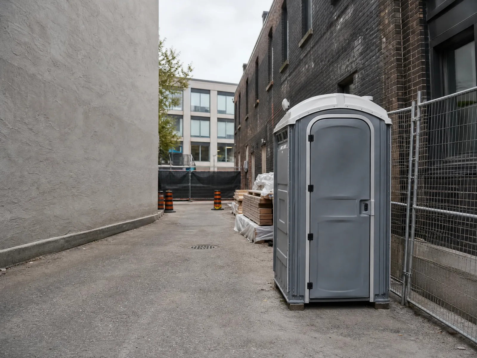 Handwashing and sanitizer solutions that keep lines moving portable sanitation setup